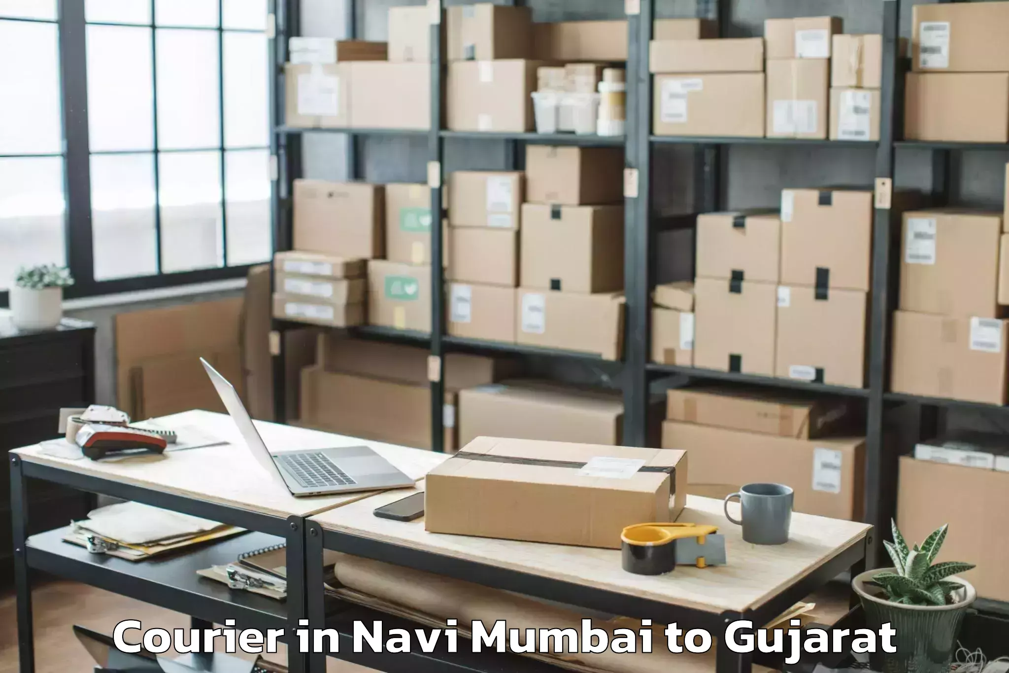 Get Navi Mumbai to Dasada Courier